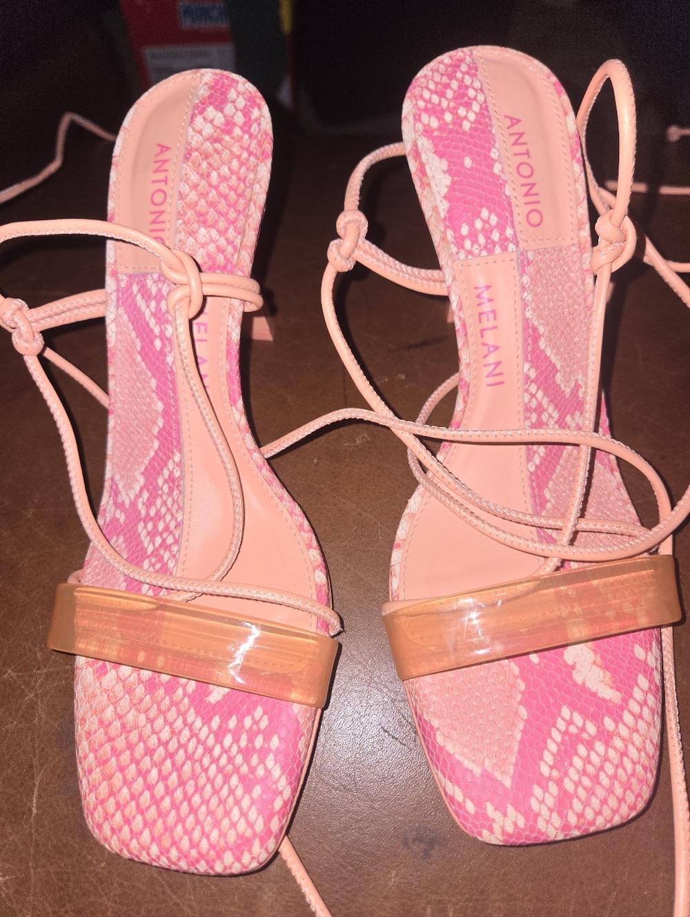 Antonio Melani Pink Strappy Sandals Size 6M
